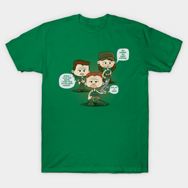 Talking Heads: Eugene Rosita Abraham T-Shirt by DoodleHeadDee